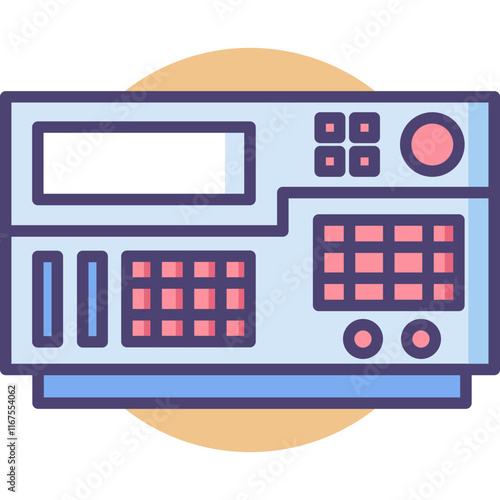 Engineering Physics constructions and tools colored icon pack