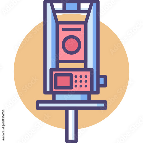Engineering Physics constructions and tools colored icon pack