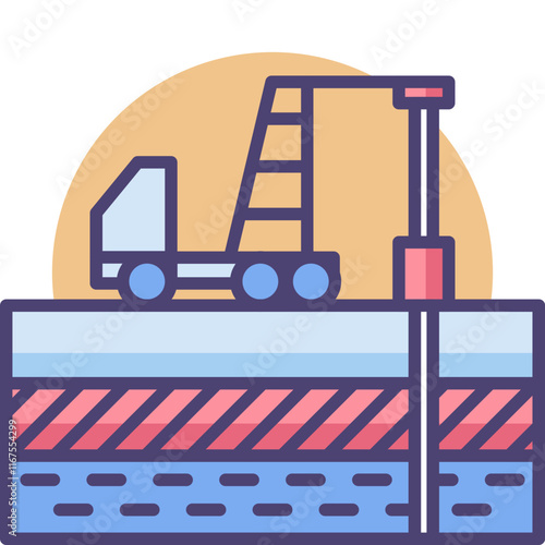 Engineering Physics constructions and tools colored icon pack