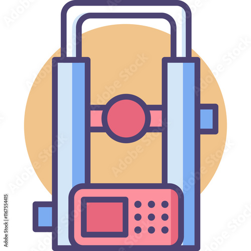 Engineering Physics constructions and tools colored icon pack