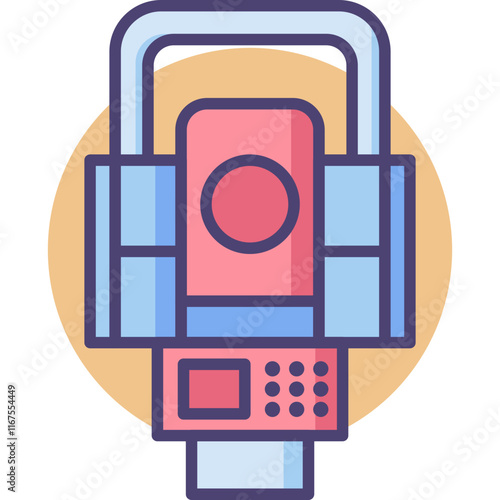 Engineering Physics constructions and tools colored icon pack