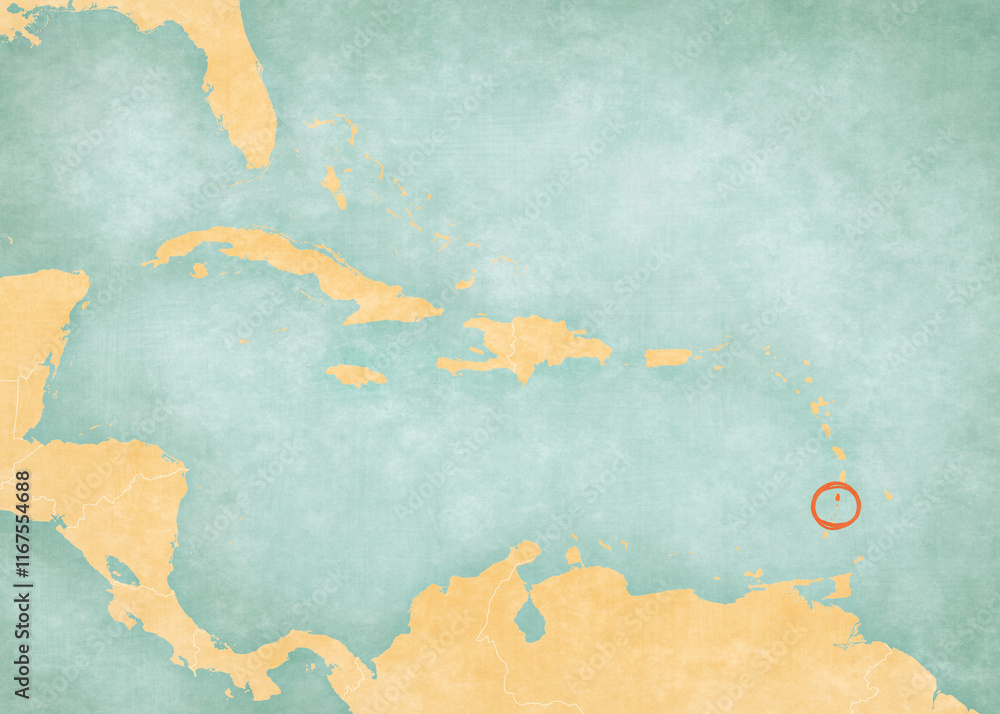 Map of Caribbean islands - Saint Vincent and the Grenadines Map of Caribbean islands - Saint Vincent and the Grenadines