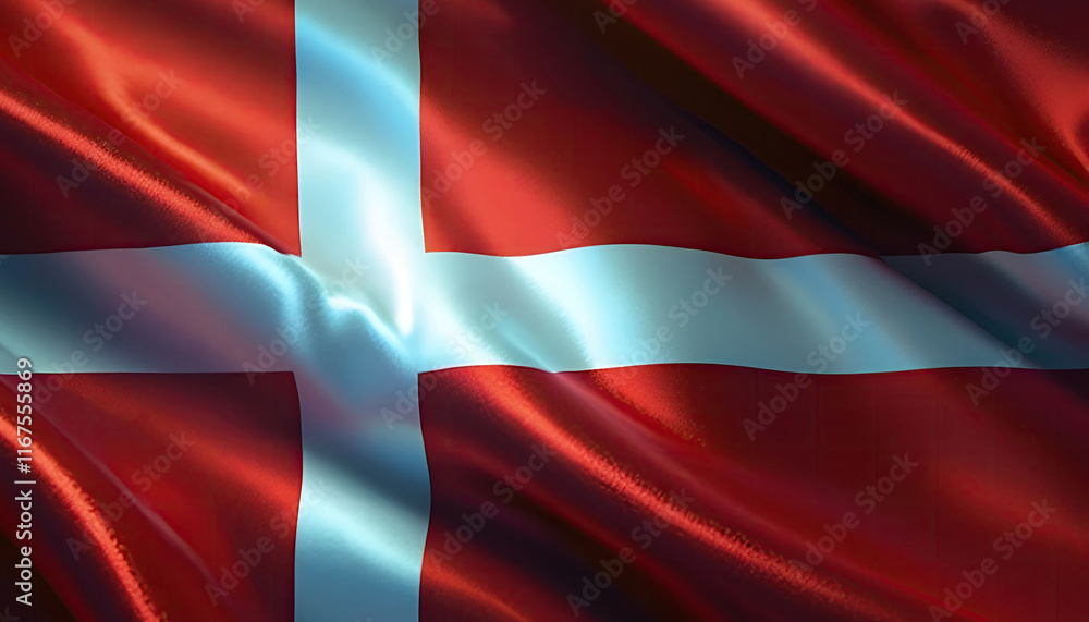 Fototapeta premium danish flag for national Day or Independence Day of denmark
