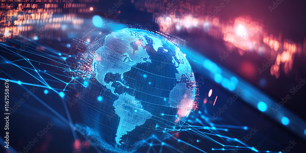 Global Network Connectivity Concept Global Network Connectivity Concept