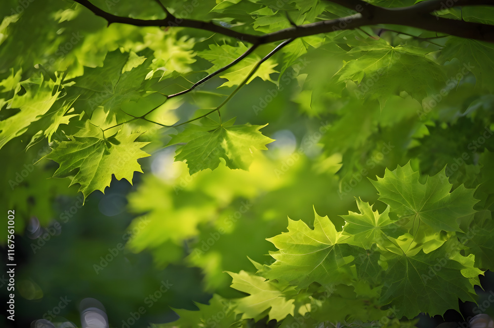 Tree Leaves, Brunch Natural Background Tree Leaves, Brunch Natural Background