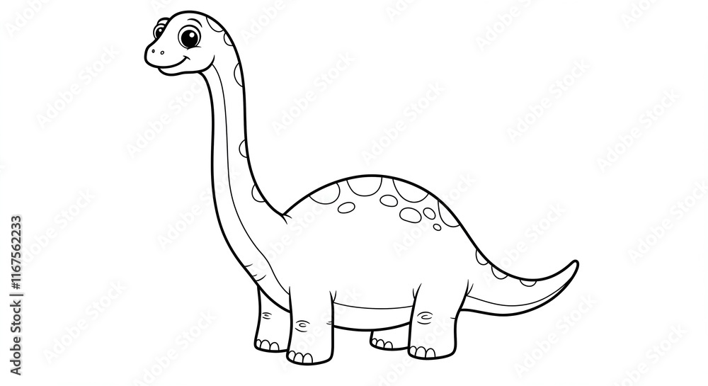Fototapeta premium illustration ApatosaurusDinosaur family