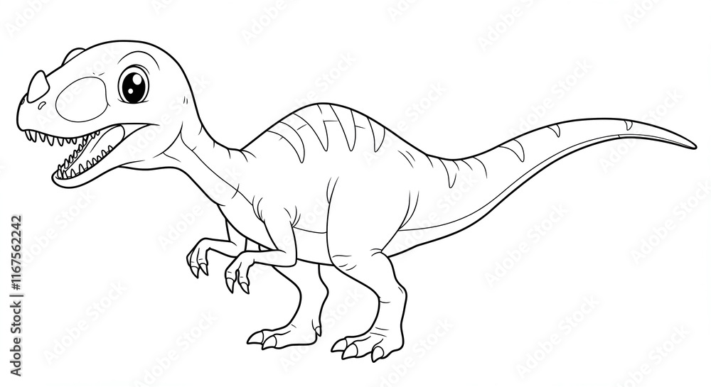 Fototapeta premium illustration Compsognathus Dinosaur family