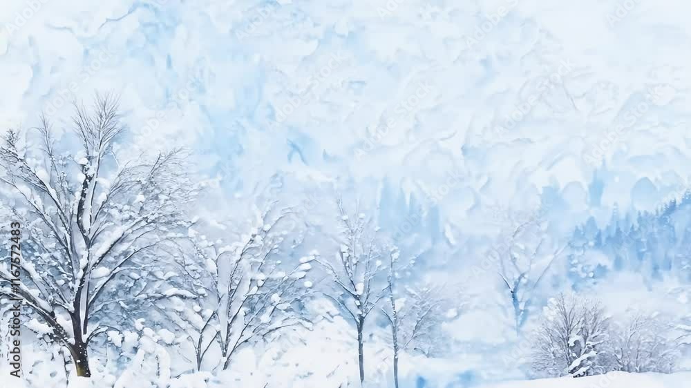 winter watercolor landscape painted art blue building cabin chalet christmas clear cold conifer cool forest frost holiday home horizontal house ice idylli illustration image landscape light nature winter watercolor landscape painted art blue building cabin chalet christmas clear cold conifer cool forest frost holiday home horizontal house ice idylli illustration image landscape light nature