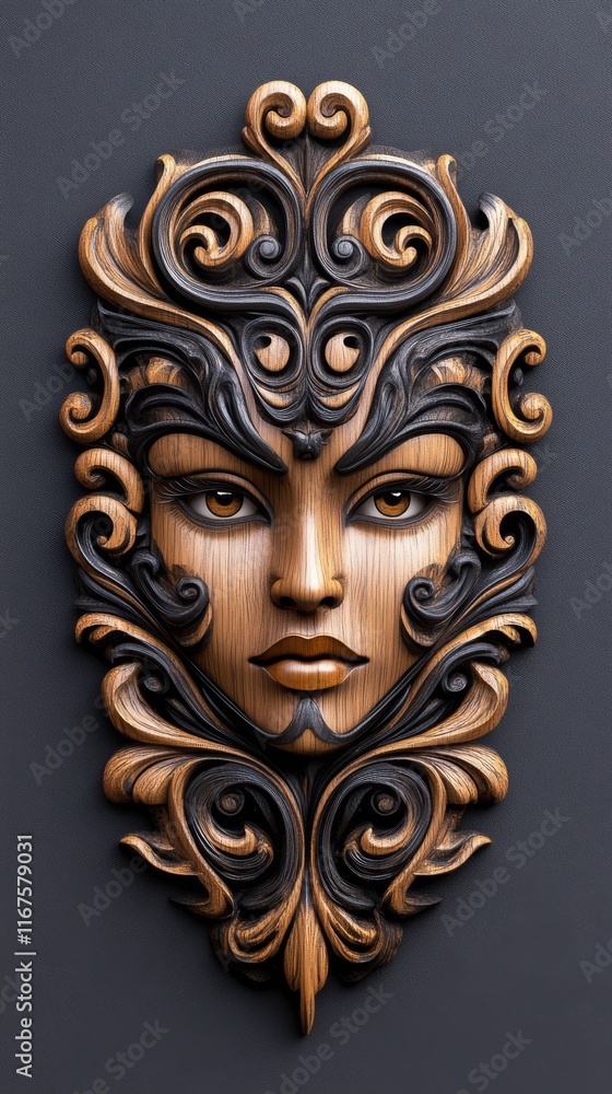 A beautifully designed mask with intricate patterns, stunning intricate detailing and elegant design A beautifully designed mask with intricate patterns, stunning intricate detailing and elegant design
