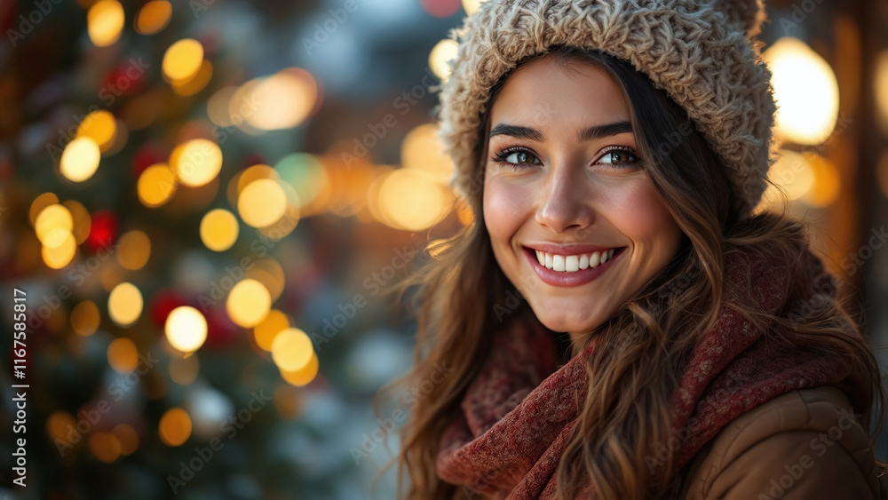 Video congratulations to a girl in a winter setting Video congratulations to a girl in a winter setting