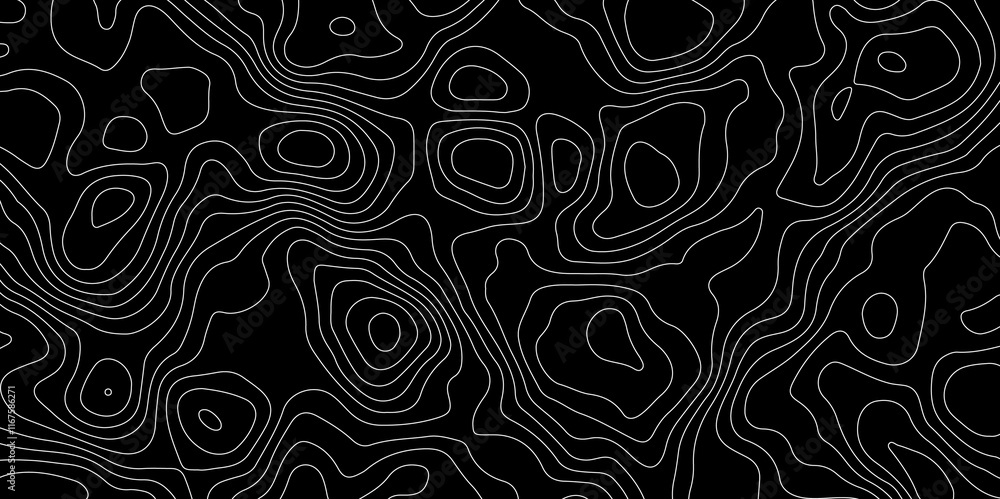 Fototapeta premium Abstract line of the topographic map. Topographic map lines, contour background. Geographic abstract grid.