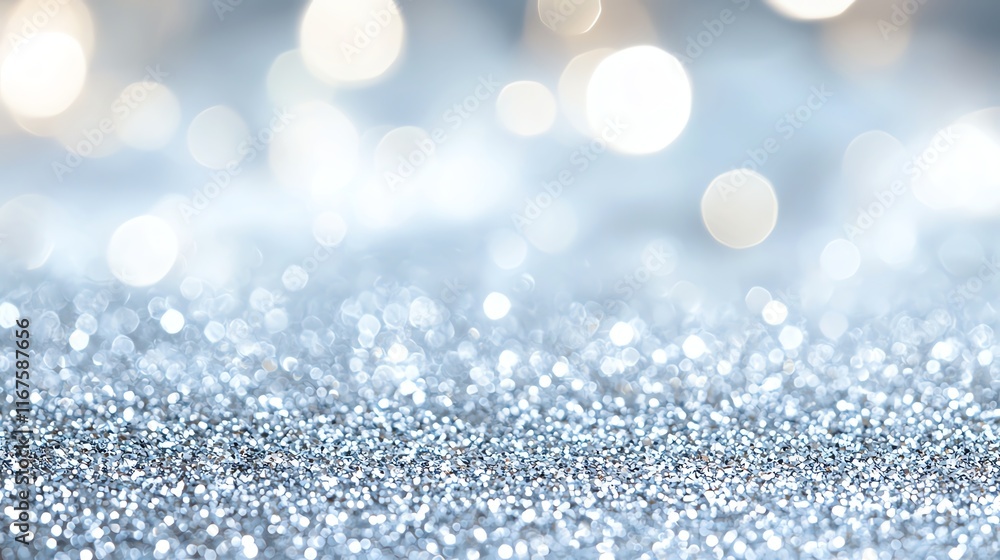 A sparkling abstract background with shimmering silver bokeh lights creating a festive and elegant atmosphere, perfect for celebrations and design projects. A sparkling abstract background with shimmering silver bokeh lights creating a festive and elegant atmosphere, perfect for celebrations and design projects.