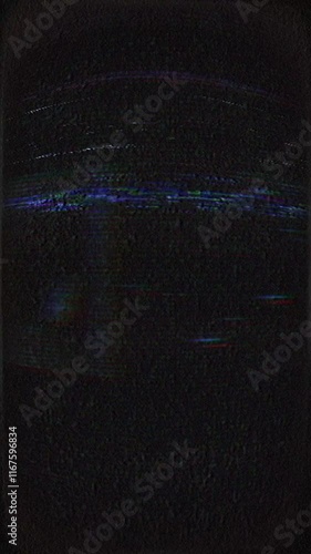 Glitch noise static television VFX. Visual video effects stripes background, CRT tv screen no signal glitch effect