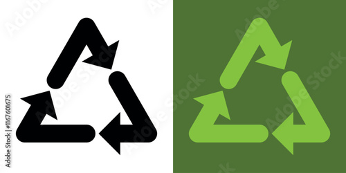 Recycling. Recycle icons. Recycling arrows. Recycling Symbol. Reuse, green environment and saving the planet. Ecology, environmentally friendly, environmental management symbols.