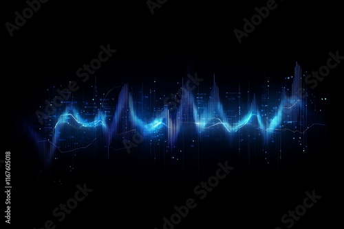 Glowing Data Flow Interface Design