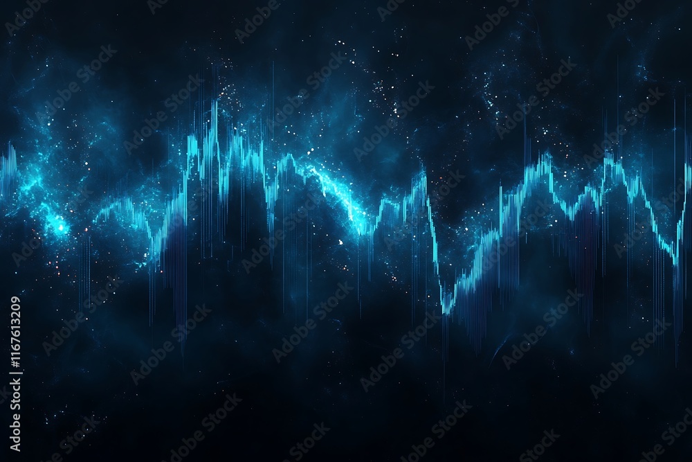 Glowing Energy Wave Digital Art Design Glowing Energy Wave Digital Art Design