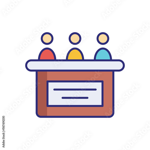 Jury  vector icon