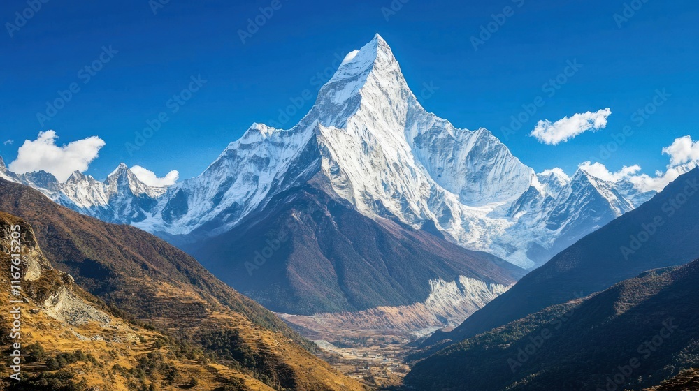 Fototapeta premium Majestic Himalayan Peak: A Breathtaking Panorama