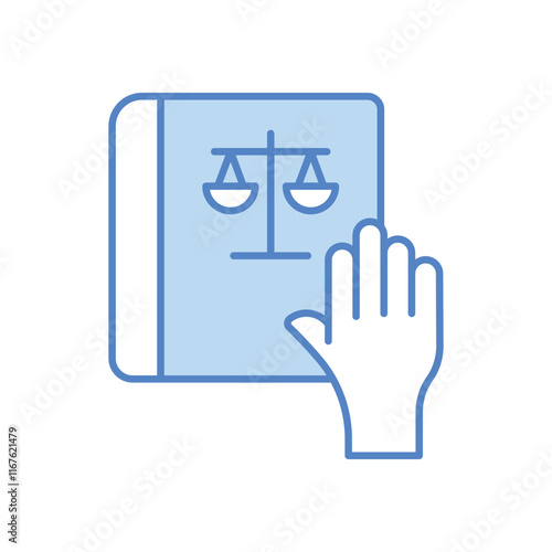 Oath vector icon