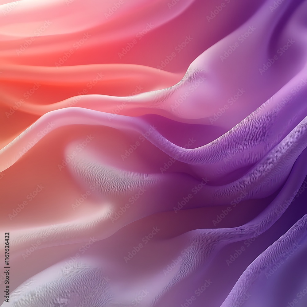 Fototapeta premium smooth blending gradient in pink, purple, and white with metallic edges