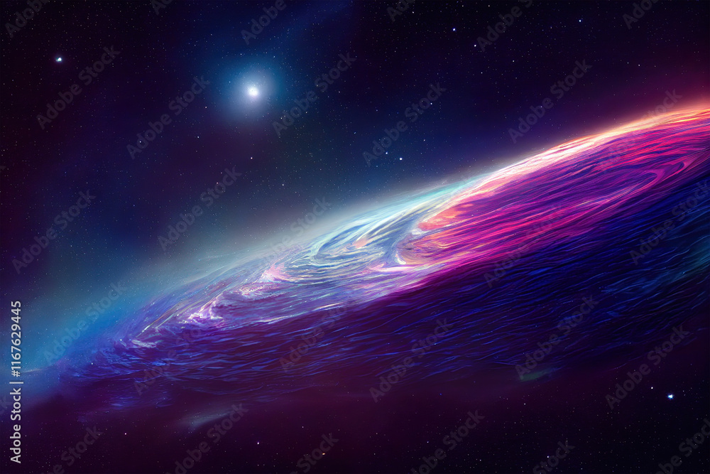 Fototapeta premium Awe-Inspiring Colorful Alien Planet