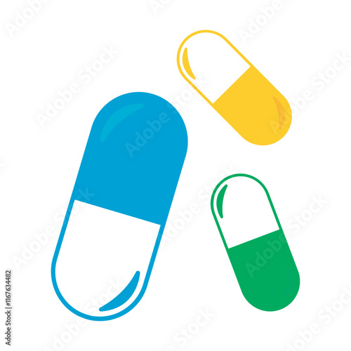 pills on white