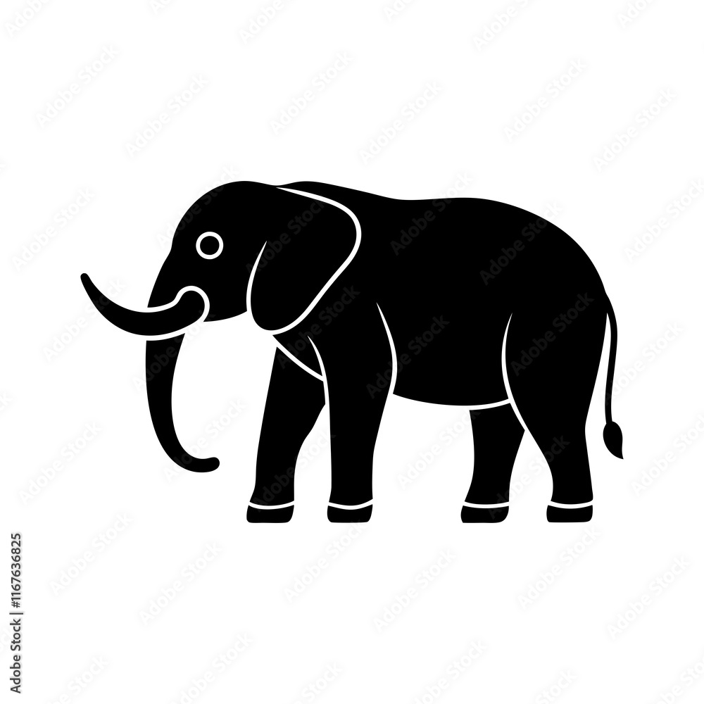 Obraz premium elephant cartoon illustration