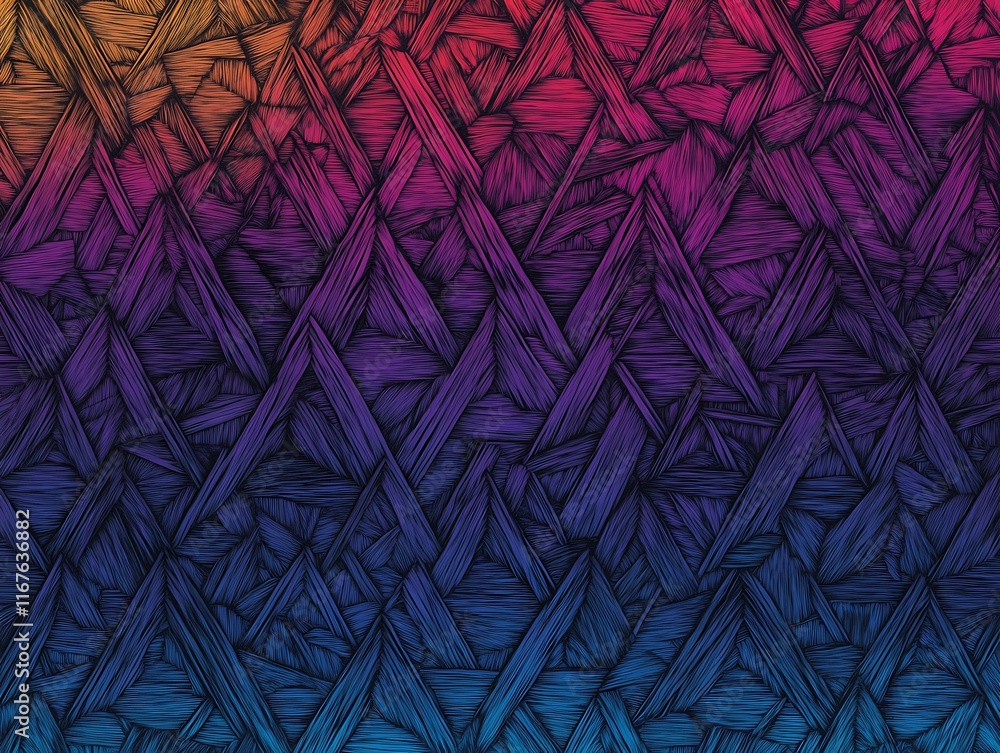 custom made wallpaper toronto digitalbold geometric triangles in bright neon hues forming intricate patterns