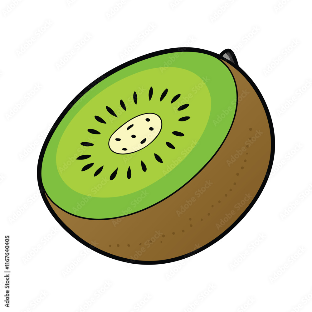 Fototapeta premium kiwi fruit on white background