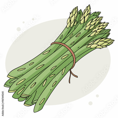 bunch of fresh asparagus
