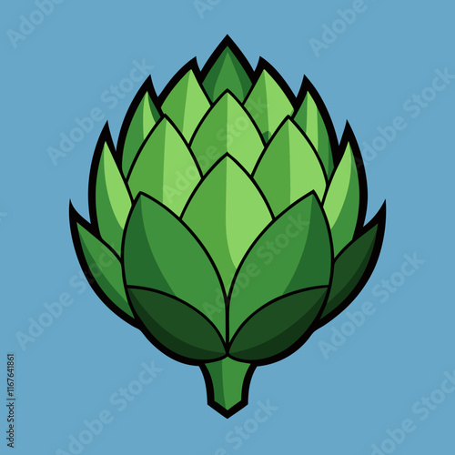 artichoke isolated on vector
