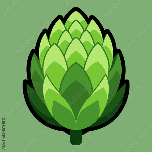 artichoke isolated on vector