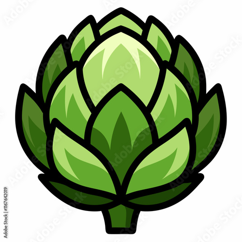 artichoke isolated on vector