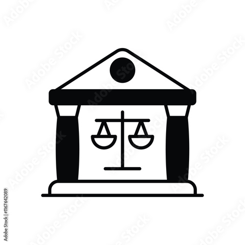 Supreme Court vector icon