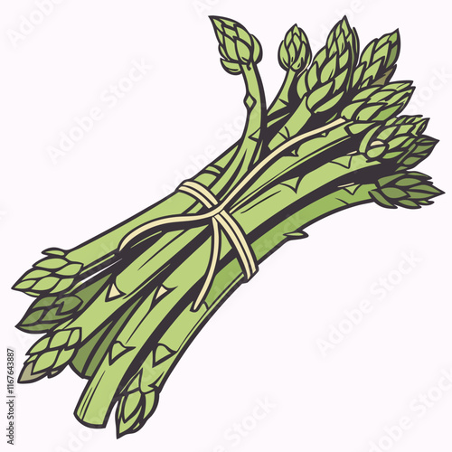 bunch of fresh asparagus