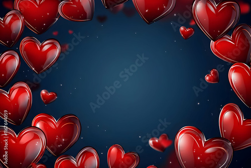 valentine background with hearts valentine day 14th February 2025 with rose flower gift love and heart affair romance and romentic