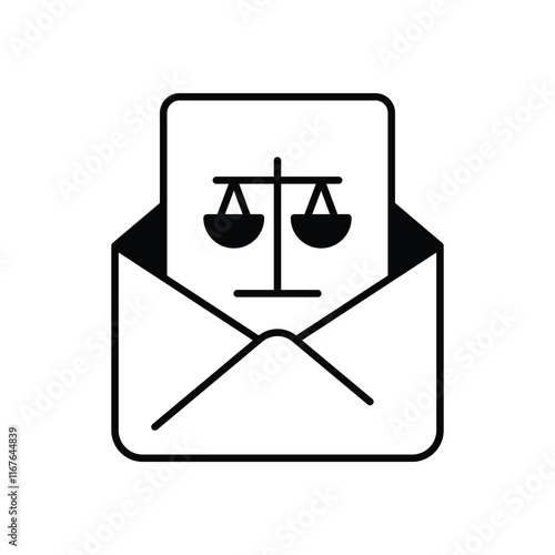 Subpoena vector icon photo