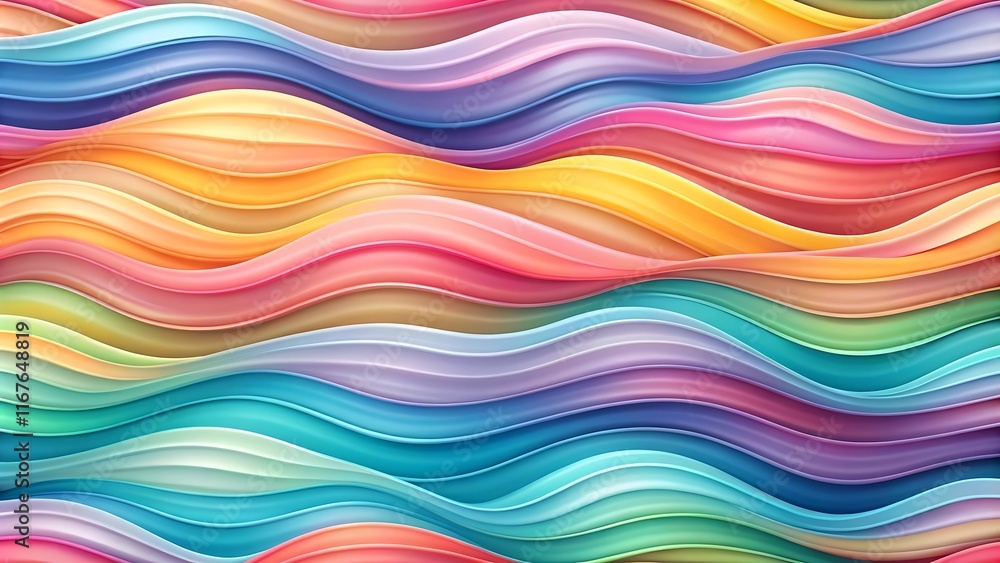 Serene Abstract Horizontal Background with Flowing Pastel Waves for Modern and Calming Designs Serene Abstract Horizontal Background with Flowing Pastel Waves for Modern and Calming Designs