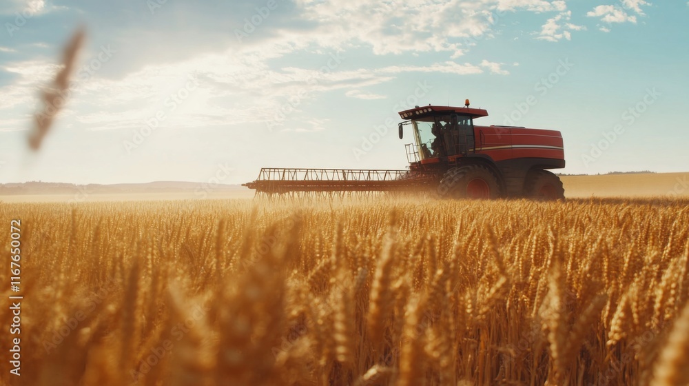 Fototapeta premium Modern Farming Technology Under Soft Natural Light