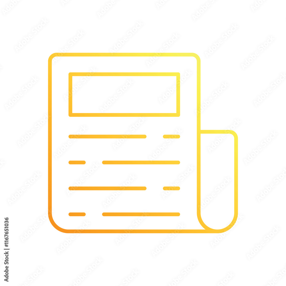 Newspaper vector icon Newspaper vector icon
