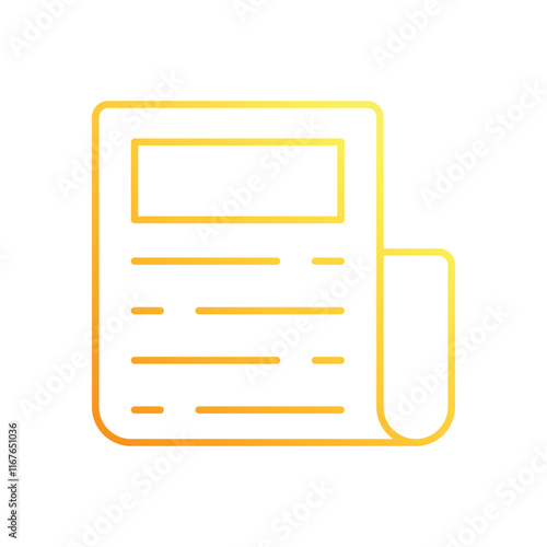 Newspaper vector icon