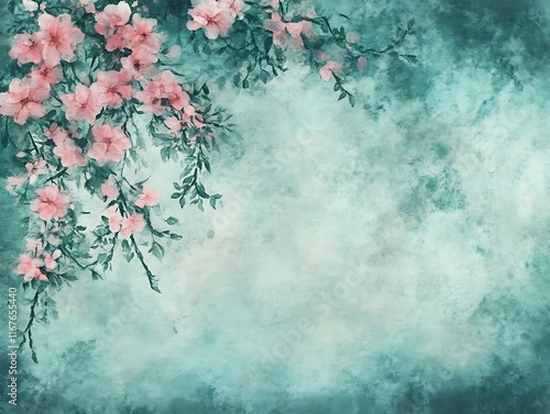 soft pastel watercolor wash in peach and lavender tones 