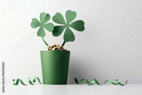 st patricks day diy crafts, get creative for st patricks day with diy crafts like paper clovers, pot of gold centerpieces, and rainbow streamers to adorn your space photo