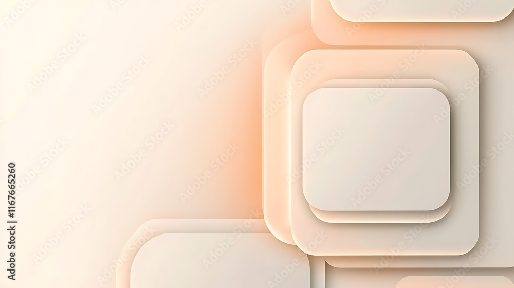 Abstract Beige and Peach Layered Squares Background Abstract Beige and Peach Layered Squares Background