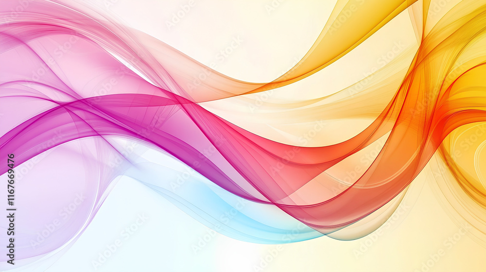 Fototapeta premium Abstract colorful wave design for creative backgrounds