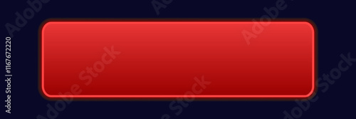 Neon red CTA button template.