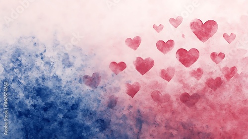 soft pastel watercolor wash in peach and lavender tones 