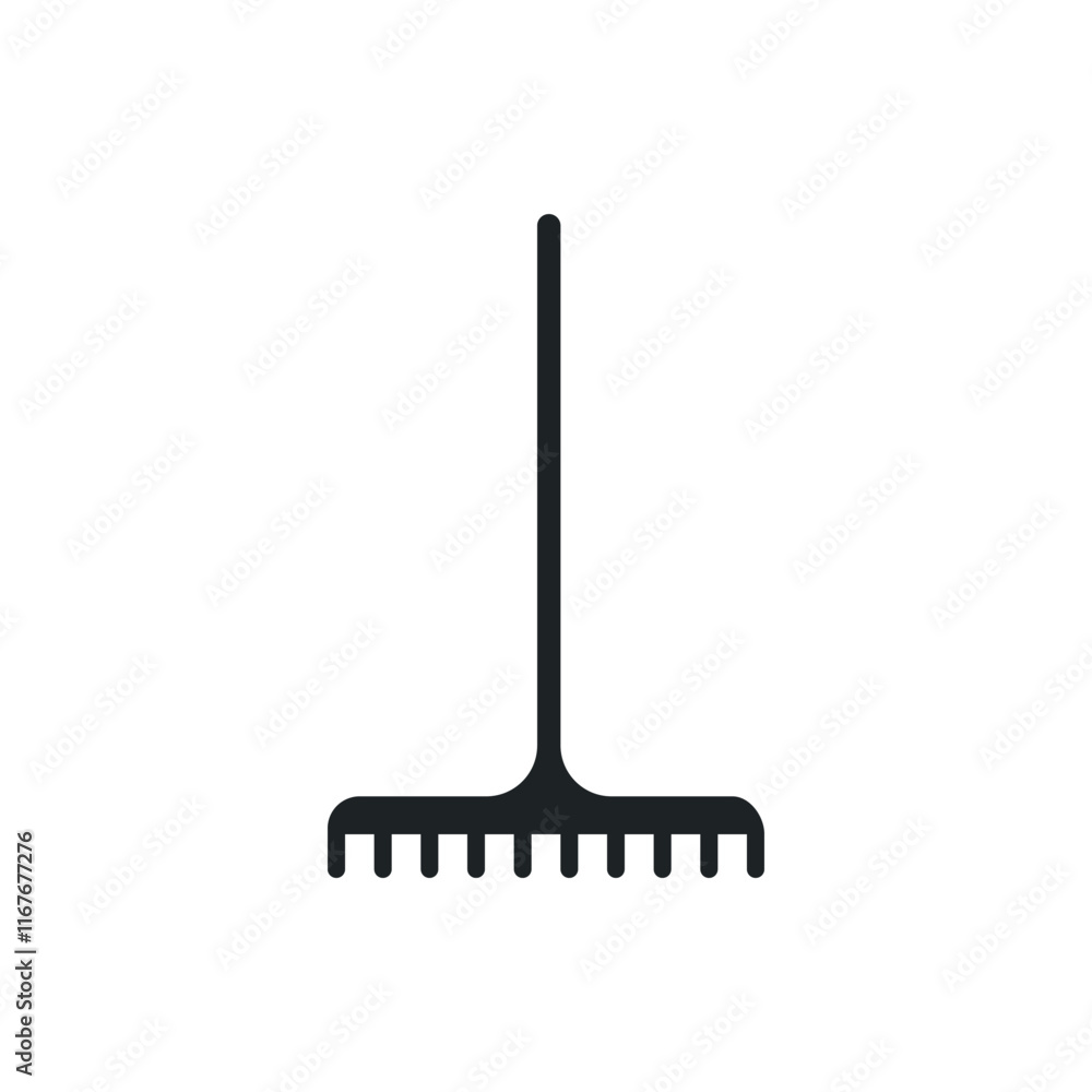 Rake icon. Rake icon.
