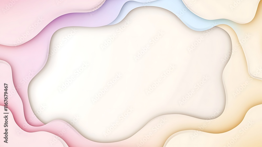 Pastel Wave Abstract Background Design Pastel Wave Abstract Background Design
