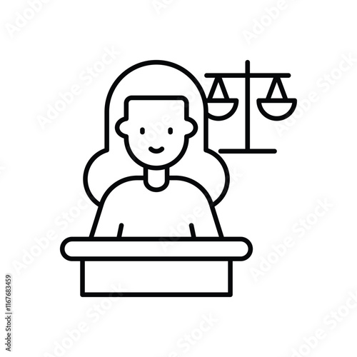Defendant vector icon